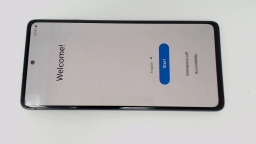 Samsung Galaxy S20 FE 5G SM-G781V (Blue 128GB 6GB) Verizon BURN IN VOL-SPLIT
