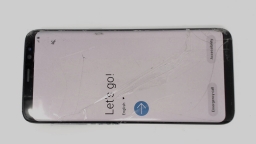 Samsung Galaxy S8 SM-G950U1 (Black 64GB 4GB) Unlocked CRACKED GLAS/REAR SPOT
