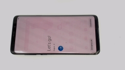 Samsung Galaxy S9+ SM-G965U (Black 64GB 6GB) T-Mobile CRACKED GLAS BURN IN