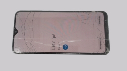 Samsung Galaxy A20 SM-A205U (Gray 32GB) MetroPCS CRACKED GLAS BURN IN