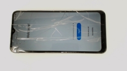 Samsung Galaxy A03s SM-A037U Cellphone (Black 32GB 3GB) MetroPCS CRACKED GLAS