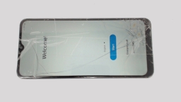 Samsung Galaxy A03s SM-A037U (Blue 32GB 3GB) Cricket CRACKED GLAS BROWN