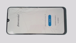 Samsung Galaxy A30 SM-A305G (Blue 64GB) Unknown Carrier CRACKED NO FINGERPRNT