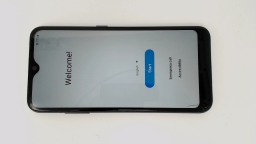 Samsung Galaxy A01 SM-A015U (Gray 16GB 2GB) Spectrum CRACKED GLAS WORN REAR