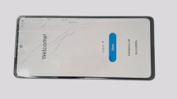 Samsung Galaxy S20 FE 5G SM-G781U (Blue 128GB 6GB) T-Mobile CRACKED GLAS