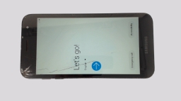 Samsung Galaxy J2 S260DL (Black 16GB 2GB) Tracfone CRACKED GLS GOUGED CORNERS