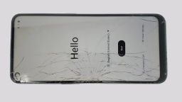 OnePlus Nord N100 BE2015 Cellphone (Blue 64GB 4GB) MetroPCS CRACKED GLAS BRWN