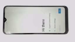 REVVL 6 Pro TMAF035G Cellphone (Gray 128GB) T-Mobile CRACKED GLAS
