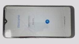 LG K51 LM-L500MM Cellphone (Black 32GB) MetroPCS CRACKED GLS BLUE TINT