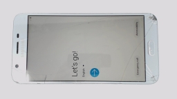 Samsung Galaxy J7 Star SM-J737T1 (Blue 32GB 2GB) MetroPCS CRACKED GLAS