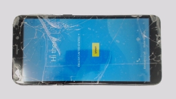 Cloud Mobile Stratus C7 Cellphone (Black 16GB) TruConnect CRACKED GLAS