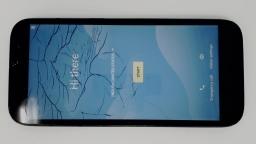 Blu View 2 B131DL Cellphone (Black 32GB) Tracfone CRACKED GLAS