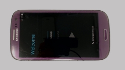 Samsung Galaxy SIII SPH-L710 Cellphone (Purple 16GB) Sprint SCRATCHED