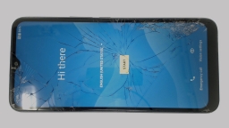 Cricket Innovate E 5G SN304AE Cellphone (Blue 64GB) Cricket CRACKED GLAS
