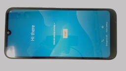 Blu View 4 B135DL Cellphone (Gray 32GB) Tracfone CRACKED GLAS BROWN LCD