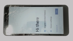 Hot Pepper Tepin HPPL63A Cellphone (Black 16GB) Unknown Carrier CRACKED GLAS