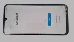 Samsung Galaxy A15 5G Cellphone SM-A156U (Blue 128GB 4GB) Boost CRACKED GLAS