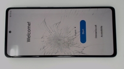 Samsung Galaxy S20 FE 5G SM-G781U1/DS (Blue 128GB 6GB) Unlocked CRACKED GLAS