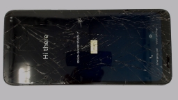 Motorola G Pure XT2163-4 (Blue 32GB 3GB) MetroPCS CRACKED GLAS BROWN LCD