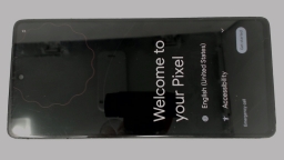 Google Pixel 7 GVU6C Cellphone (Black 128GB) Unlocked DualSIM CRACKED REAR