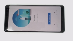 Sony Xperia XZ3 H8416 Cellphone (Black 64GB 4GB) Unknown Carrier CRACKED REAR