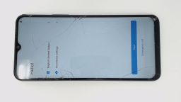 vivo Y51 V2035 Cellphone (Blue 128GB 8GB) Unknown Carrier CRACKED GLAS