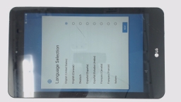 LG G Pad F2 8.0" Tablet LK460 (Black 16GB 2GB) Sprint CRACKED GLAS BROWN LCD