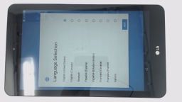 LG G Pad F2 8.0" Tablet LK460 (Black 16GB 2GB) Sprint CRACKED GLAS BAD BOARD