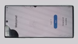 Samsung Galaxy Note 10+ SM-N975U (Prism 256GB 12GB) Verizon CRACKED DEFECTIVE