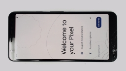 Google Pixel 3A G020G (Black 64GB 4GB) Unlocked SingleSIM CRACKED GLAS