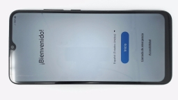 Samsung Galaxy A03 SM-A035M/DS (Black 64GB 4GB) Unknown Carrier CRACKED BURN