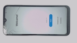 Samsung Galaxy A14 5G SM-A146U (Black 64GB 4GB) Cricket CRACKED GLS WORN REAR