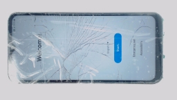 Samsung Galaxy A14 5G SM-A146U Cellphone (Black 64GB 4GB) AT&T CRACKED