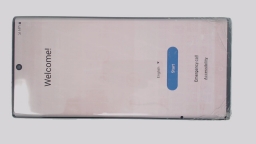 Samsung Galaxy Note10+ SM-N975U (Silver 256GB 12GB) Verizon CRACKED/BURN IN