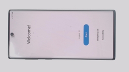 Samsung Galaxy Note10 (Gray 256GB 8GB) T-Mobile BAD BOARD CRACKED/RESIDUE