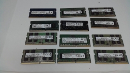 Lot of 12 pieces of 16GB PC4 DDR4 3200AA SODIMM Laptop Ram Memory Mixed Brand