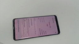 Samsung Galaxy S9+ SM-G965U Cellphone (Purple 64GB) T-Mobile CRACKED