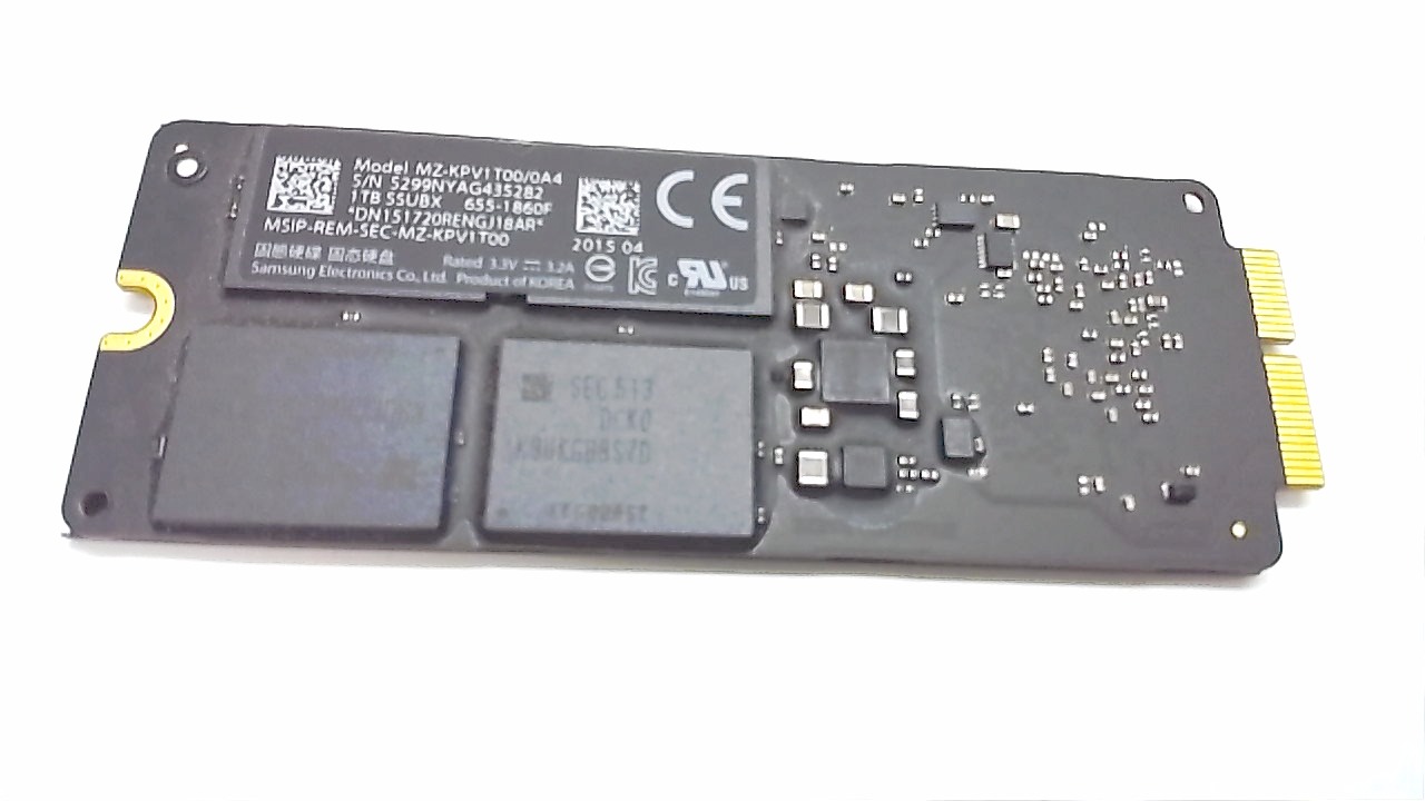 MacBook Pro 15 Retina Flash Storage SSD, 1TB, Mid 2015