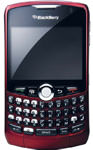 BlackBerry Curve 8310 Red Cracked, Non-Working, AS-IS (AT&T)