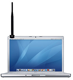 Quickertek 5.5 dBi Omni Directional Antenna Macbook 17"