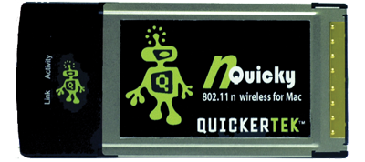 Quickertek 802.11n PCMCIA Card for Powerbook