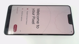 Google Pixel 3 XL Cellphone (White 64GB) Google Fi CRACKED REAR