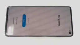 Samsung Galaxy S10 SM-G973U Cellphone (Black 128GB) T-Mobile CRACKED GLAS/BURN