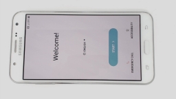 Samsung Galaxy J7 SM-J700T1 (White 16GB 2GB) T-Mobile WORN REAR