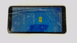TCL A3 A509DL Cellphone (Black 32GB) Tracfone CRACKED GLAS BAD BOARD