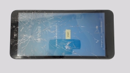Radiant Core Icon U304AA Cellphone (Black 16GB) Cricket CRACKED GLAS