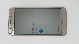 Samsung Galaxy J7 Refine SM-J737P (Gold 32GB) Boost Mobile CRACKED GLAS