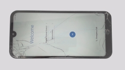 LG Aristo 5 LM-L300TM Cellphone (Silver 32GB) T-Mobile CRACKED GLAS BLUE TINT