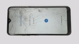 LG K51 LM-L500MM Cellphone (Black 32GB) MetroPCS CRACKED GLS BROWN LCD