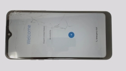 LG K51 LM-L500UM Cellphone (Black 32GB) T-Mobile CRACKED GLAS BURN IN